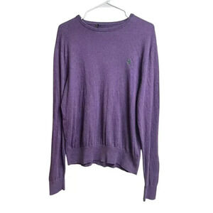 Polo Ralph Lauren Men's Cotton/Cashmere Crewneck Sweater Purple Medium